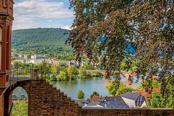 View City Wall Medieval City Miltenberg Castle Access Road Daytime — Stock Photo, Image