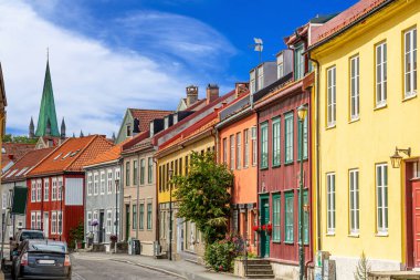 Norveç 'in eski kenti Trondheim' dan baskılar