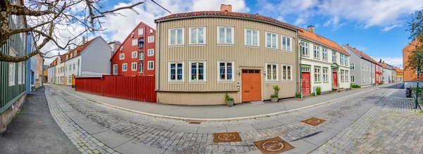 Impresiones Ciudad Vieja Ciudad Noruega Trondheim — Foto de Stock