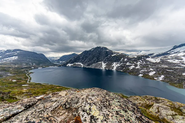 Vista Sul Lago Djupvatnet Vicino Geiranger Norvegia — Foto Stock