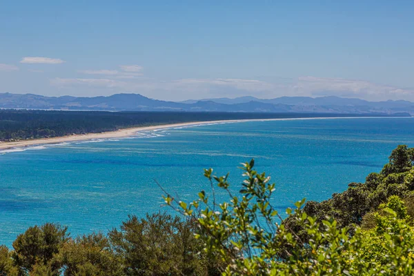 Vista Monte Mainganui Para Ilha Matakana Ilha Norte Nova Zelândia — Fotografia de Stock