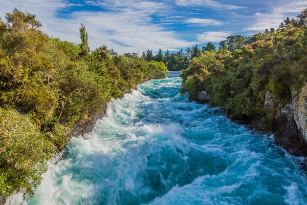 Yaz aylarında Yeni Zelanda 'nın kuzeyindeki dalgalı su akıntısına bakın.