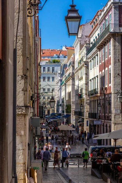 Scène Rue Zone Piétonne Lisboa — Photo