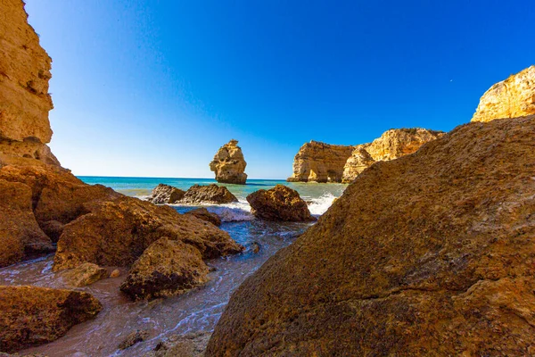 Portekiz Algarve Kıyısında Panoramik Manzara — Stok fotoğraf