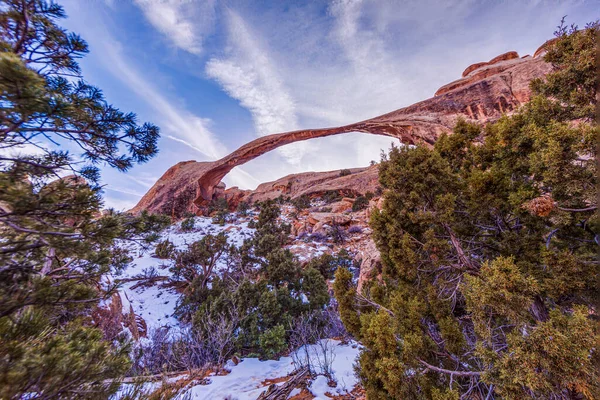 Imagen Panorámica Las Maravillas Naturales Geológicas Del Parque Nacional Arches — Foto de Stock