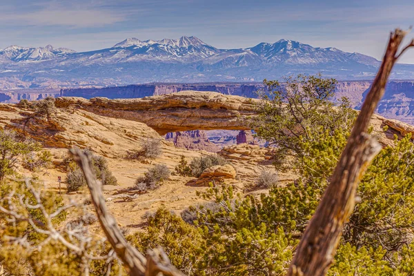 Utah Taki Kanyonlar Ulusal Parkı Ndaki Mesa Kemeri Bakın — Stok fotoğraf