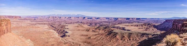 Widok Typowe Formacje Skalne Conyonlands National Park Utah — Zdjęcie stockowe