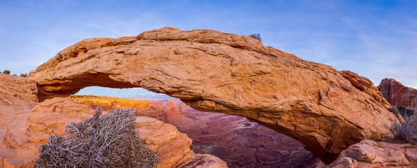 View Mesa Arch Canyonlands National Park Utah — Stock Photo, Image