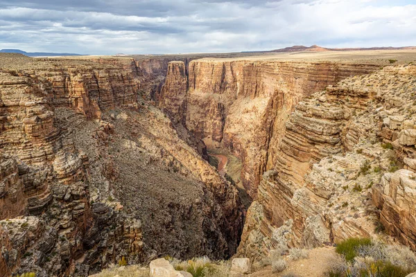 Little Colorado Nehri Nin Kanyonuna Bakış Açısıyla Bak — Stok fotoğraf