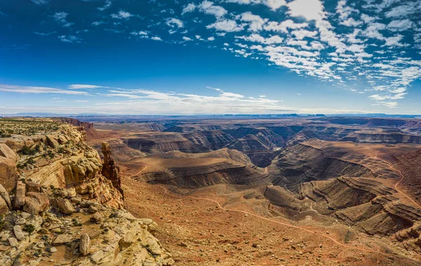 Utah Taki San Juan Nehir Kanyonu Üzerinde Muley Point Ten — Stok fotoğraf