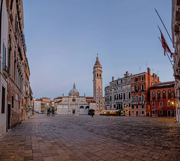 2020 Yazında Venedik Şehir Manzarası Covid Süresince Gündüz Ziyaretçisi Olmadan — Stok fotoğraf