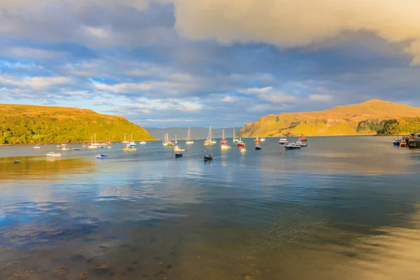 Bild Über Loch Portree Auf Der Isle Skye Schottland Frühen — Stockfoto