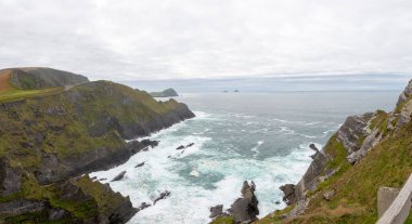 Kerry Cliffs Portmagee 'nin güney batı İrlanda' daki Panorama resmi