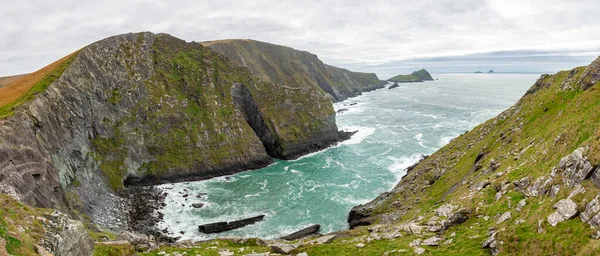 Foto Panoramica Kerry Cliffs Portmagee Nel Sud Ovest Dell Irlanda — Foto Stock