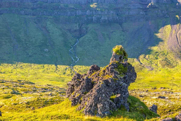 Drsná Příroda Poloostrově Snaefells Islandu Létě — Stock fotografie