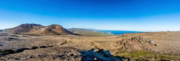 Панорамний Вид Вулкану Снефеллсйоектль Над Півостровом Снафеллс Ісландії — стокове фото