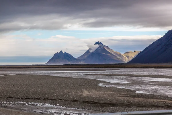 Kilátás Hvalnes Természetvédelmi Területre Kelet Izlandon Nyáron — Stock Fotó