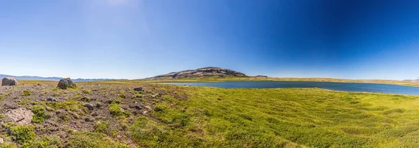 Panoramabild Des Vulkangebiets Snaefellsjoekull Auf Der Halbinsel Snaefells Auf Island — Stockfoto