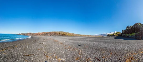 Панорамный Вид Пляж Джупалонсандур Пентхаусе Снейфелс Исландии Летом — стоковое фото