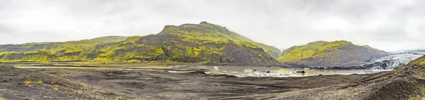 Photo Panoramique Glacier Svinafelljoekull Dans Sud Islande Été — Photo