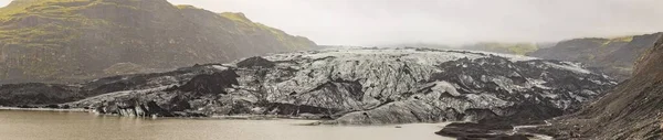 Photo Panoramique Glacier Svinafelljoekull Dans Sud Islande Été — Photo