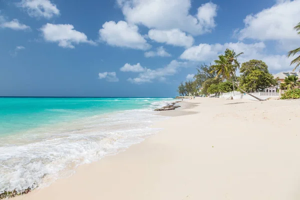 Vista Sulla Spiaggia Coral Mist Sulle Barbados — Foto Stock