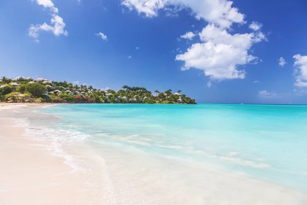 Vista Playa Tropical Isla Caribeña Maarten — Foto de Stock