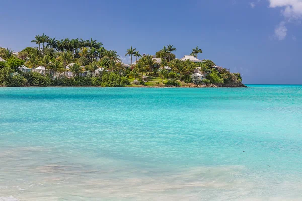 Vista Playa Tropical Isla Caribeña Maarten — Foto de Stock