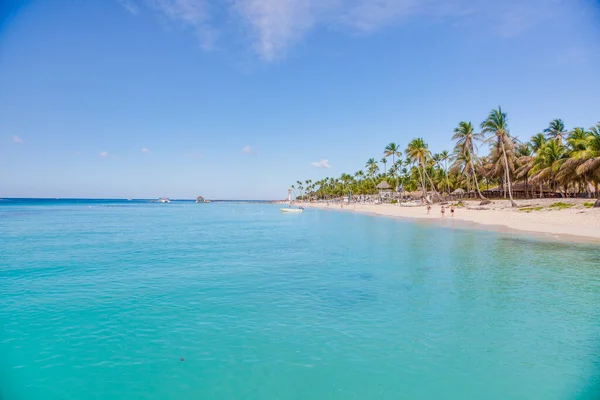 Тропический Пляж Карибском Острове Доминиканская Республика — стоковое фото