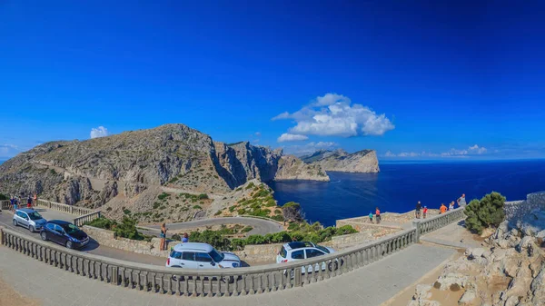 Vista Panorámica Del Cabo Formentor Mallorca Fotografiada Hora Del Almuerzo —  Fotos de Stock
