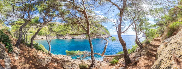 Fotografie Pořízena Turistické Stezky Cala Murta Mallorce Během Dne Září — Stock fotografie