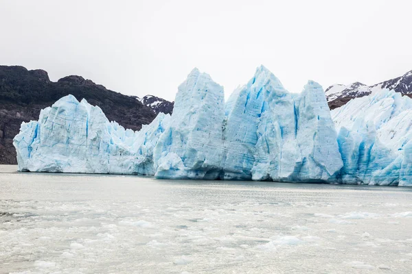 Immagine Ghiacciaio Grigio Nel Parco Nazionale Torres Del Paine Patagonoa — Foto Stock