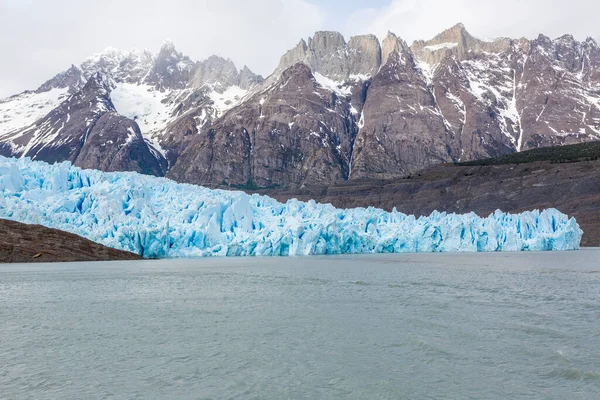 Gletschergrau Nationalpark Torres Del Paine Patagonoa — Stockfoto