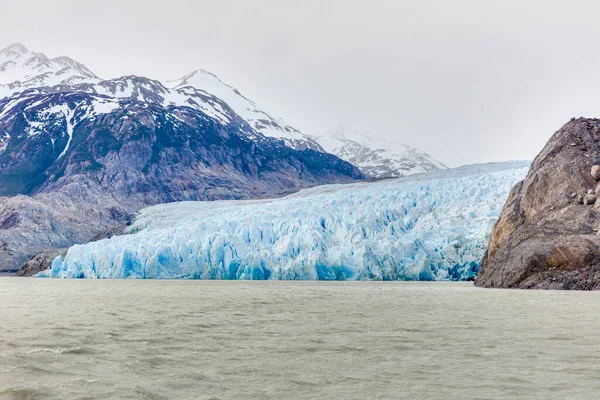 Immagine Ghiacciaio Grigio Nel Parco Nazionale Torres Del Paine Patagonoa — Foto Stock