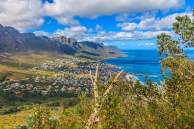 Lions 'un panoramik görüntüsü gündüz vakti Clifton' a doğru yürüyüşe çıkıyor.