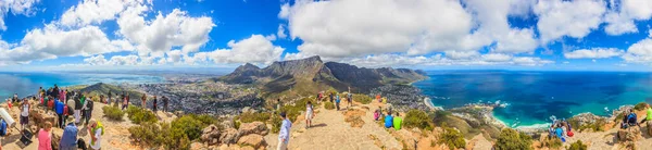 Vue Panoramique Sommet Lion Head Surplombant Cap Ainsi Que Montagne — Photo