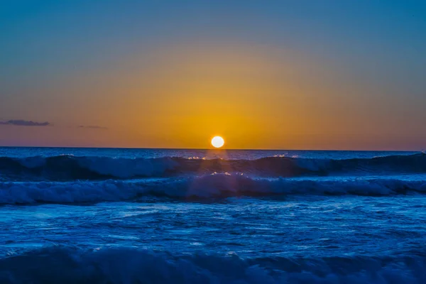 Lever Soleil Sur Plage République Dominicaine — Photo