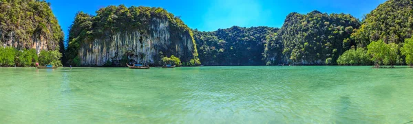 Vista Panorámica Isla Excursión Hong Provincia Tailandesa Krabi Fotografiada Desde —  Fotos de Stock