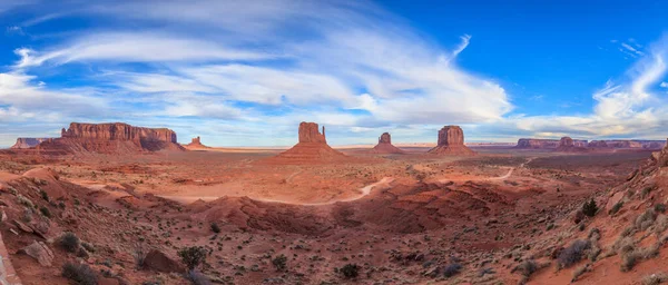 Panoramabild Över Monument Valley — Stockfoto