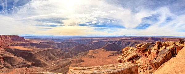 Vue Panoramique Depuis Muley Point Sur Canyon Colorado — Photo