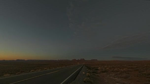 Czas upływa film wschodu słońca nad Monument Valley w Utah — Wideo stockowe