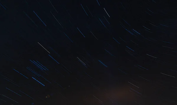 Imagem Céu Estrelado Sem Nuvens Noite Hemisfério Norte Verão — Fotografia de Stock