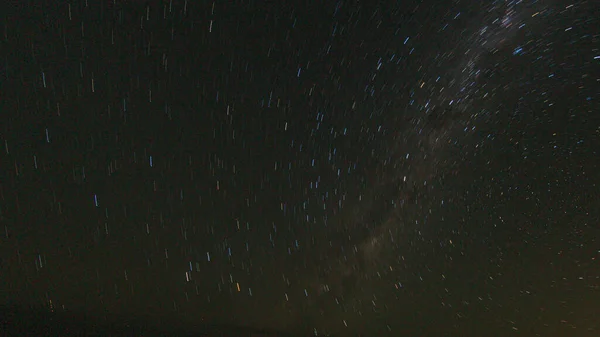 Imagem Céu Estrelado Sem Nuvens Noite Hemisfério Norte Verão — Fotografia de Stock