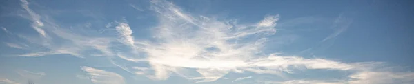Изображение Частично Облачного Частично Ясного Неба Течение Дня Горизонта — стоковое фото
