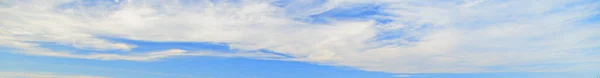 Image Partly Cloudy Partly Clear Sky Day Horizon — Stock Photo, Image