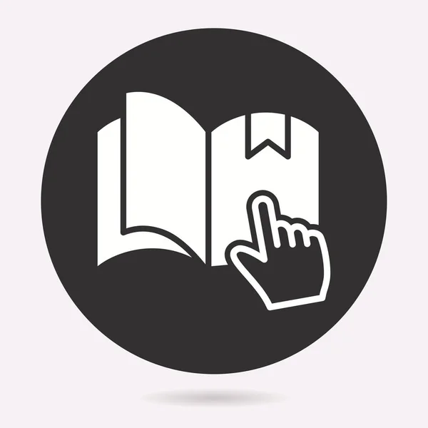 Icône Livre Éducation Informatique Etude Académique Apprendre Symbole Illustration Vectorielle — Image vectorielle