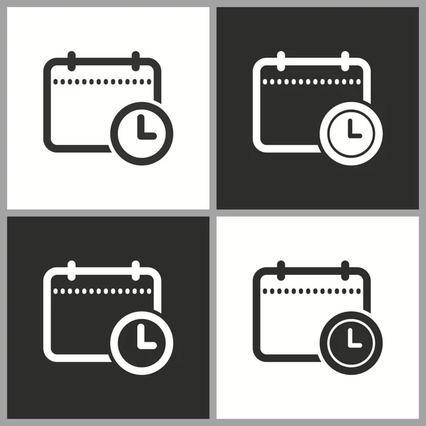 Ícone Calendário Planejamento Vetorial Pictograma Simples Para Design Gráfico Web — Vetor de Stock