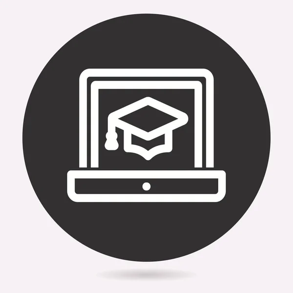 Learning Εκπαίδευση Εικονίδιο Του Φορέα Ακαδημαϊκή Μελέτη Μάθετε Σύμβολο — Διανυσματικό Αρχείο