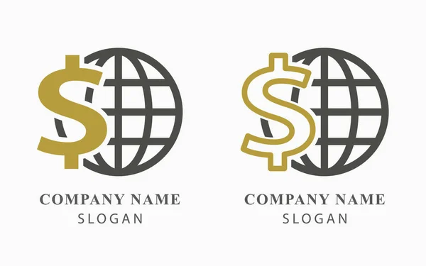 Vector Investments Money Logo Design Template — Stock Vector