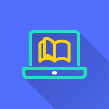 E-öğrenme eğitim simgesi. Akademik çalışma, sembol öğrenin.